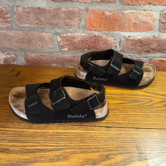 Birkenstock Betula Womens Double Buckle Strap Suede Slingback Sandals Sz 37 - Picture 4 of 10